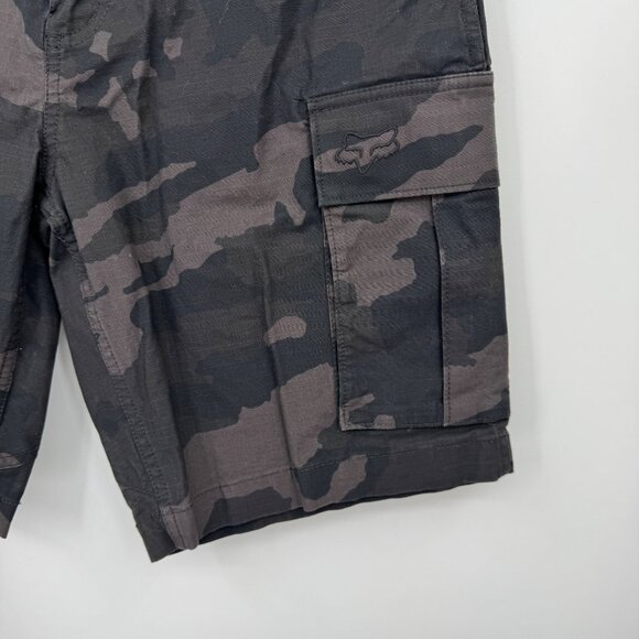 FOX Racing SLAMBOZO Cargo Shorts 2.0  Men Sz 30 Ripstop Black Camo 9” - Picture 4 of 16